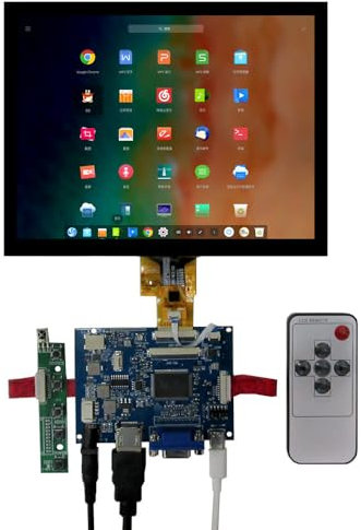 8 inch IPS 4:3 Portable Universal LCD Display Screen Driver Control Board Digitizer Touchscreen Computer Secondary Raspberry Pi Monitor