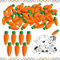 Shinybox 60 Stück Mini Karotte Radiergummi, Radiergummi Ostern, Neuheit Bleistift Radiergummis, Radiergummi Kinder Mitgebsel für Ostern Party Favor, Kinder Mitgebsel Geschenk Spiele