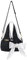 HUAJINGKEJI Modische Damentasche, große Kapazität, Umhängetasche, koreanische Stile, Crossbody-Tasche, Schleifen, Tragegriff oben, modische Handtasche für tägliche Reisen, Schwarz , Size reference