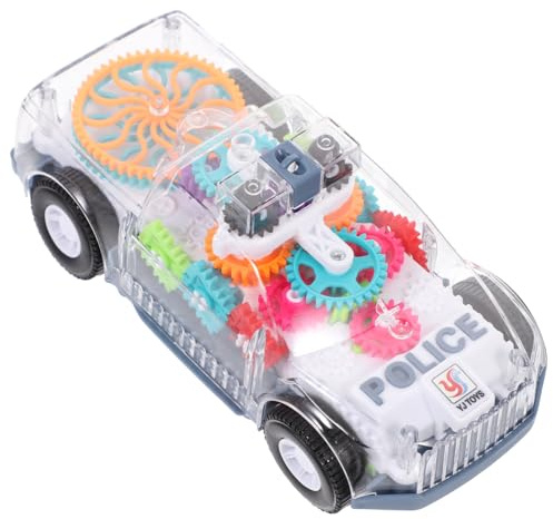 ibasenice Gear Toy Car for Toddlers Mechanical Vehicle Educational Fun for Ages Battery Operated Includes Screwdriver No Batteries