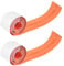 Gbloodst 2-Pack Peel Stick Zipper Doors,7 inch x 3 inch Double-Sided Self-Adhesive Zippers for Dust Barriers A