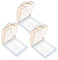LOORGVEL 3Pcs Weatherproof Outlet Cover Adhesive Plug Receptacle Protector for Bathroom Kitchen Living Durable Material Splash Design