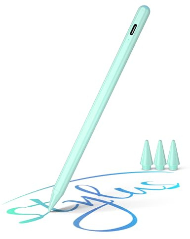 Stylus Stift für Apple iPad 2018-2025, Pencil für iPad A16/10./9/8/7/6, Pro M5/M4/13/12,9/11'', Mini 7/6/5, Air 13/11/5/4/3, Präzise Kontrolle, Magnetische