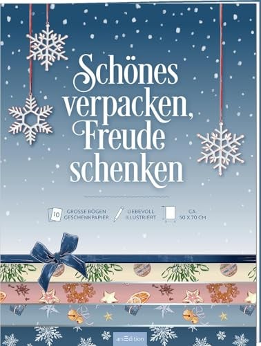 Geschenkpapier Zauberhafte Weihnachtszeit: Schönes schenken. Glücklich sein. | 10 große Bögen Geschenkpapier, ca. 50,0 x 71,0 cm (Geschenkpapier-Buch)