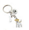 AWEHIRU BbearT® Dog Tag Dog Key-ring Keychain,Cute Small Dog Puppy ID Tags Metal Dog Keychain Keyring Keyfob Key Tags Car Keyring Bag Charm Birthday (Jack Russell)