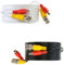 25M Black Premade BNC Video Power Cable/Wire for Security Camera, CCTV, DVR, Surveillance System, Plug & Play