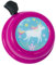 Liix Fahrradklingel Colour Bell Happy Unicorn Einhorn Motiv für Kinder und Erwachsene mit einfacher Montage (Magenta)