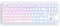 CIY Mechanical Gaming Keyboard+Magnetically Detachable Upper Cover+RGB LED Rainbow+TENKEYLESS (88 Key)+Hot Swap Switches (White and Red Switch)
