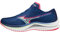 Mizuno Herren Wave Rebellion Sneaker, Princess Blue/Paradise Green/Diva Pink, 43 EU