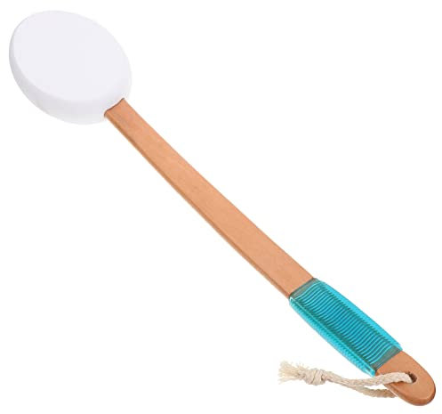 FRCOLOR Dusch Körperbürste Mit Langem Griff Rutschfeste Badbürste Aus Weichem Schwamm Multifunktionaler Sonnenschutz Applikator Für Rückenpflege Und Dusche