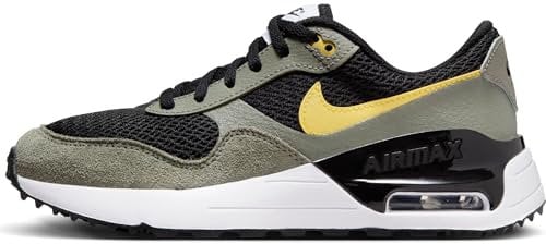 Nike Air Max Systm (Gs) Low Top Schuhe, Black/Saturn Gold-Dark Stucco-Black, 36 EU