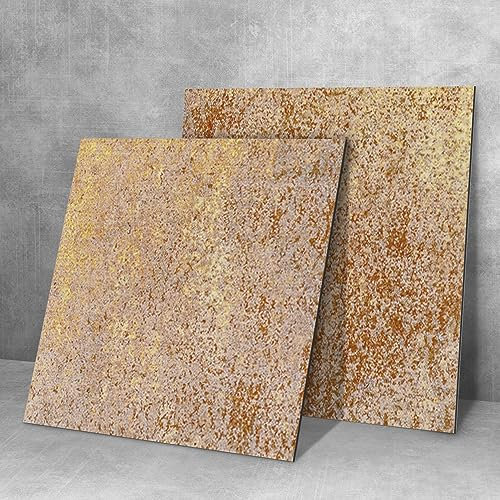 Funlife Sink Splash Guard Cooker Splashback Backsplash for Kitchen Decorative Wall Panels 1mm Thick, Rusty Brass Stain Grunge Metal