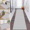 ZDYHMrj Teppich Läufer Flur Küche rutschfest waschbar Teppichläufer Lang 80X400CM Grau Weiß Schwarz Korridor Teppichmatten Kücheteppich Schlafzimmer Wohnzimmer Flurmatten Breit 40-120cm