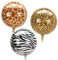 3 Stück Safari Folienballons Set Kindergeburtstag Deko, Leopard Giraffe Zebra, Luftballons für Kinder Geburtstag, Safari Tiere Party Ballons, Heliumballons Dekoballon Dschungel Wild One Mottoparty