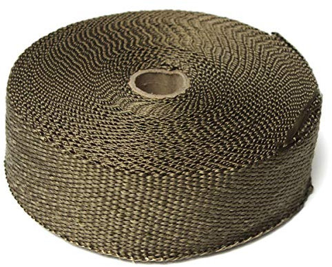 WANGZEYU Hitzeschutzband 15M * 50MM Motorrad Auspuff Thermisches Auspuffband Header Heat Wrap Resistant Downpipe for Motorrad Autozubehör Auspuff Dichtband
