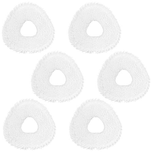 BUXEBUX Ersatz-Mopp-Pads, kompatibel mit Narwal Freo, Freo Pro, Freo X Ultra, Z Ultra, Freo Z 10 Roboter-Staubsauger, waschbar und wiederverwendbar, Weiß, 6 Stück