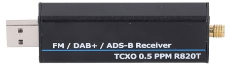 USB-RTL-SDR-Empfänger, 100 kHz Bis 1766 MHz Empfängerset mit Antenne RTL2832U R820T2 0,5 PPM TCXO Software Defined Radio Receiver