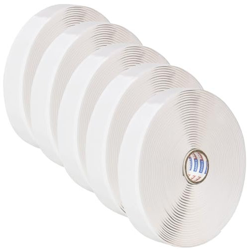 ADHES Butylband Dichtungsbänder, 25mm x 9m x 3mm 1 Rollen, Tape Wasserdichtes Klebeband für Teichbau, Bauwerke, Fassaden, Dach, Wohnwagen, Fenster, Container, Flachdach Weiß Butyl Sealant Tape