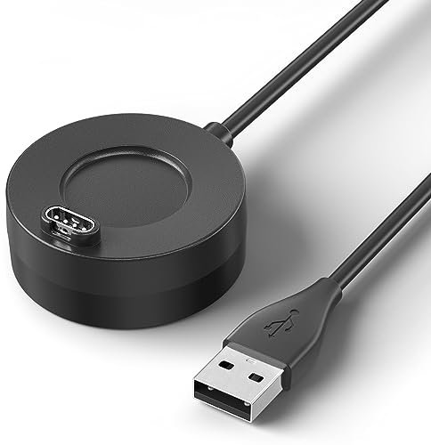 Oumida Ladekabel für Garmin Vivoactive 3/ Vivoactive 3 Music/Vivoactive 4 4S Ladegerät, USB Daten Sync Kabel für Garmin Vivomove 3 3S / Vivomove Style/Vivomove Luxe (Schwarz)
