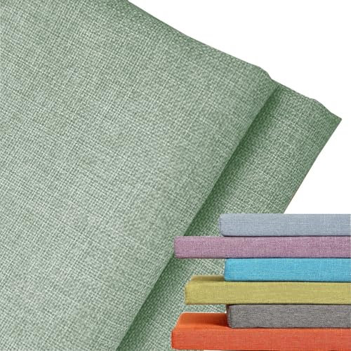 ELYSYSRL 5cm Dicke Sitzkissen Bank Bezug, Ersatzbezug für Sitzauflage, Leinen Bezug für Bankauflage Bankkissen, Gartenbank Auflage Outdoor Bezug, Waschbare Sitzauflage Kissenbezug(Grün,120x45x5cm)