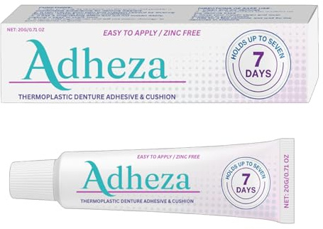 Adheza Dental Adhesive, Adheza Zahnhaftmittel, Thermoplastisches Haftmittel für Zahnprothesen, 𝐀𝐝𝐡𝐞𝐳𝐚 Thermoplastisches Zahnhaftmittel, Für den täglichen Gebrauch (1PC)