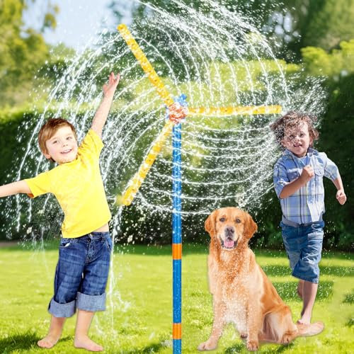 Arroseur d'eau,Jeux Exterieur Enfant 145cm,Jeux d Eau,Jouet d'Arrosage,Arroseurs de Jouets,Jeu d'eau Extérieur,Jouet pour Enfants,pour Garçons,Filles,Chiens et Jardin