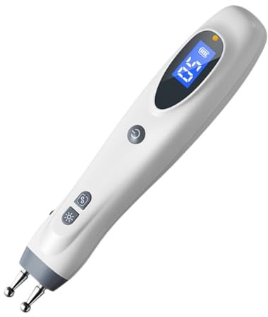 Leawell Electrica Acupuntura Masaje Pen Pointer Fisioterapia Agujas | Sondas dobles | 5 modos | 10 intensidad | Ondas impulsivas bajas y frecuencias medias | 1000 mAh | Masaje muscular