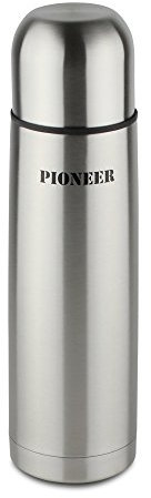 Pioneer Flasks Pioneer Insulated Vacuum 350ml Travel Flask, 18/10 Stainless Steel, Keeps Drinks Hot for 8 Hours, 0.35 L