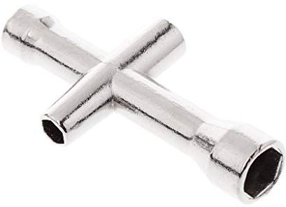 Rohrsteckschlüssel, Yintiod M2 / M2.5 / M3 / M4 HEX Kreuzschlüssel 80132 Wartungstool HSP 1/10 RC Autoteil Heiß