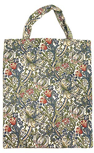 Signare Wiederverwendbare Einkaufstasche, Gobelin, umweltfreundlich, mit William Morris-Design (Golden Lily; ECO-GLILY)