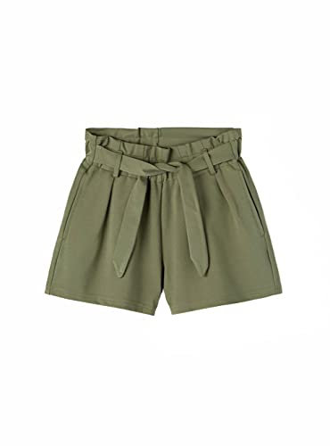 NAME IT Mädchen NKFHACLE IDA Shorts, Deep Lichen Green, 128
