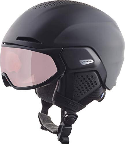 Alpina Unisex - Erwachsene, Alto QV Visierhelm, Black matt, 51-55 cm