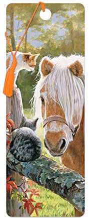 3D LiveLife Lesezeichen - Nur Besuch von Deluxebase. Ein Lesezeichen für Pferde mit linsenförmigen 3D-Kunstwerken, lizenziert von dem bekannten Künstler Persis Clayton Weirs