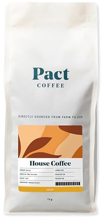 Pact Coffee House, Dark & Rich Roast (1kg) - Coarse Grind - Freshly Roasted in Surrey