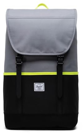 Herschel 11039-04942 RETREAT PRO GREY/BLACK/SAFETY YELLOW Unisex - Einheitsgröße, Grey/Black/Safety Yellow, Tasche