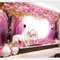 XTSWallpaper Fototapete 3D Effekt 140X70Cm Rosa Blume Einhorn Wandtattoo Wandaufkleber Tapete Fototapete 3D Effekt Wandbild Wandtapete Hauptdekorationen Für Wohnzimmer Schlafzimmer
