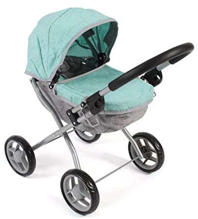 Puppenwagen Lilli, Kleiner Puppenwagen für die jüngsten Puppenmuttis, Melange Mint