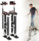 RCBDBSM Drywall Stilts, 46-76 cm(18-30 Zoll) / 61-101cm(20-40 Zoll) Professionelle Aluminiumlegierung Einstellbare Stelzen Arbeitsstelzen für Trockenbauer Deckenbauer Maler, Schwarz,46-76cm/18-30in