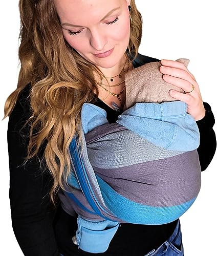 Hoppediz gewebtes Baby-Tragetuch ab Geburt, Neugeboren bis Kleinkind, Brighton, 4,60 m