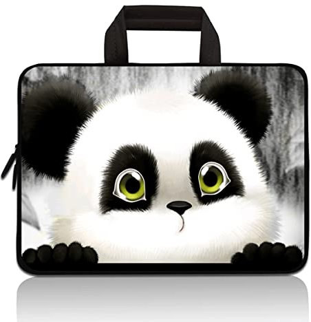 RUYIDAY Universal 7-9 Zoll Kinder Tablet Hülle - Tragbare Neopren Tragetasche für iPad Mini, Acer, ASUS - Niedlicher Panda