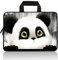 RUYIDAY Universal 7-9 Zoll Kinder Tablet Hülle - Tragbare Neopren Tragetasche für iPad Mini, Acer, ASUS - Niedlicher Panda