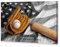 KAWAHONE Baseball-Sport-Wandkunst, amerikanische Flagge, Baseball-Poster, Sport, Leinwanddrucke, Wandkunst, Dekor für Schlafzimmer, Wohnzimmer, modernes Poster, Kunstwerk, gerahmt – 61x91.4 cm
