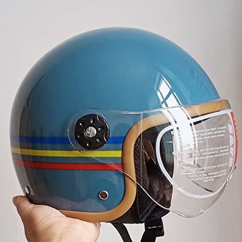 Jet Helmet, ECE Certified - Maximum Road Safety, Robust & Comfortable Motorcycle Helmet, Ideal for Scooters , Clear Visor