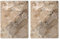 Pagnanno Hob Covers Chopping Board Pack of 2 - Versatile Kitchen Board Glass Worktop Savers - Heat Resistant Sink Boards, Worktop Protectors - Marble Effect Grey (Design 2, 50x40CM)