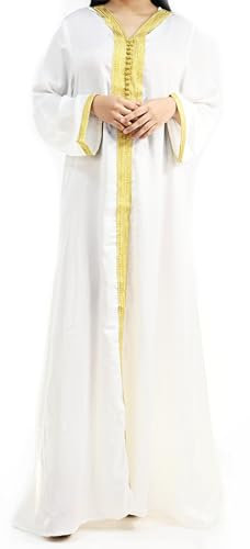 Musuly Abaya Blanche pour Femme (S=36)