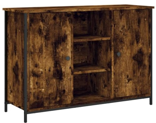 vidaXL Sideboard Räuchereiche 100x35x70 cm Holzwerkstoff