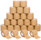 Selbsthaftende Bandage 5 x 450 cm (12 Rollen), Fixierbinde Selbsthaftend für Verstauchungen, Schwellungen, Erste Hilfe und Schutz beim Sport (Beige 24 Pcs)
