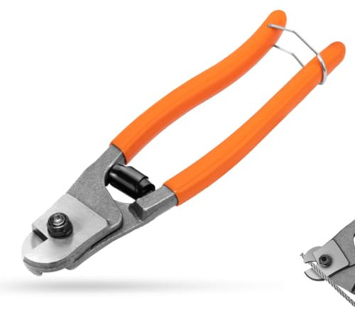 200mm Cortador de Alambre Alicate Corta Cable Bicicleta de Acero al Cromo Vanadio Cortador,Adecuado para cortar alambre de acero de hasta 5 mm.