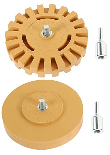 Gadpiparty 2st Rad Zum Entfernen Von Gummi Aufkleber-entferner-tool Kleberentferner Fürs Auto Klebstoffentferner Für Autos Zubehör Für Die Autoaufbereitung Gummirad Werkzeug Entschleimung