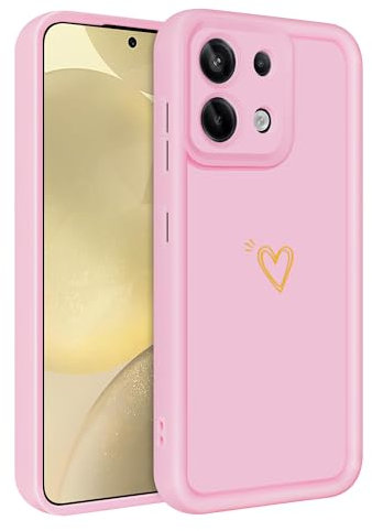ChoosEU Cover per Xiaomi Redmi Note 13 5G Silicone Custodia Disegni Elegante Colorate Custodia Morbido per Ragazze Donne Uomo Ragazzo Antigraffio Protezione TPU Case Copertura Antiurto - Rosa